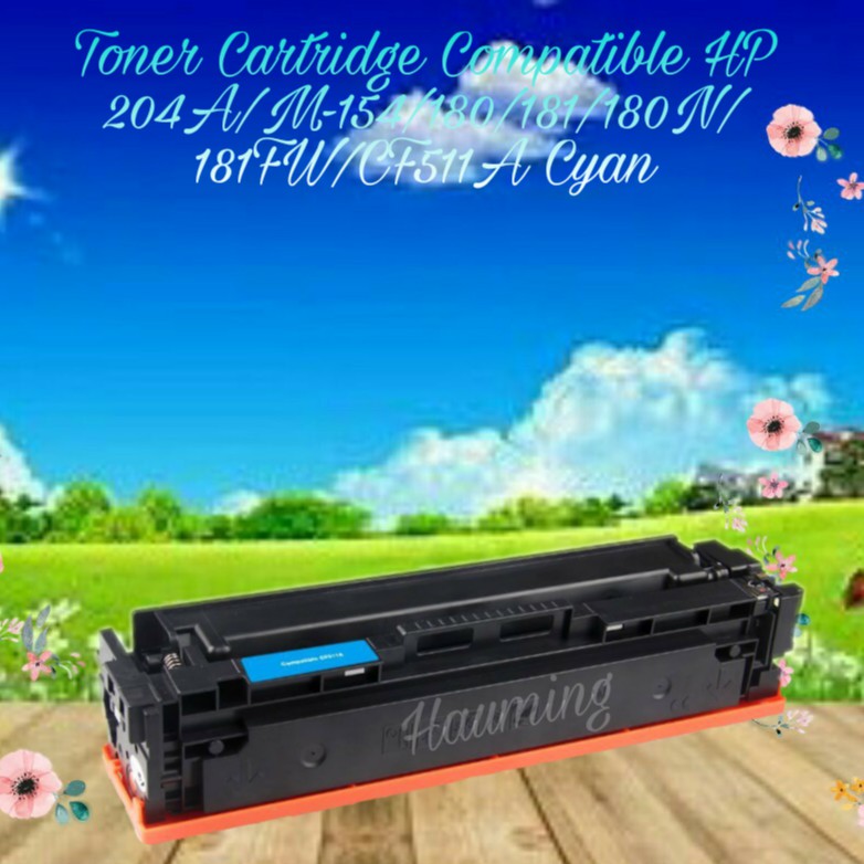Toner Cartridge Compatible HP 204A M154a M154nw M180n M180nw M181fw M154 M180 M181 CF511A Cyan