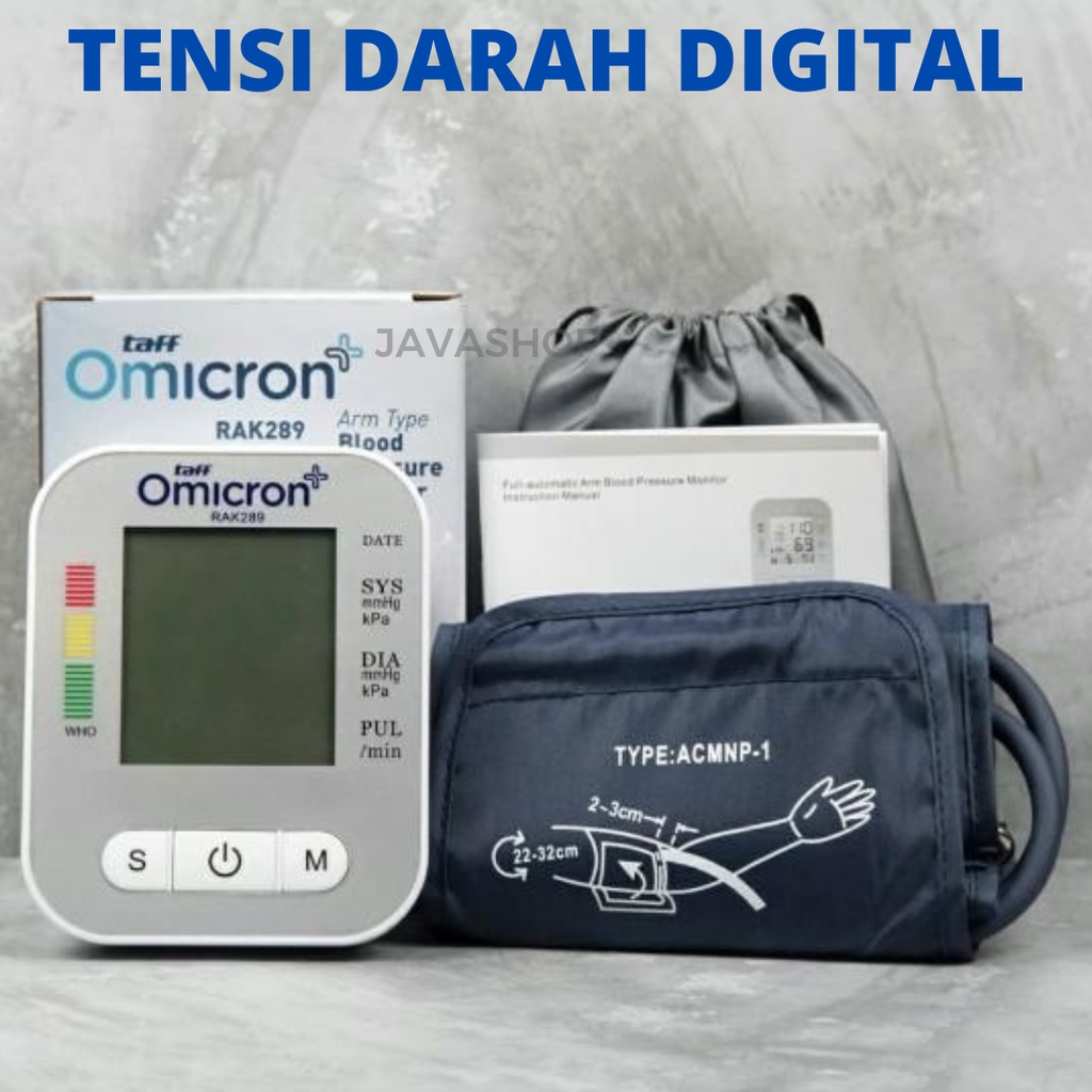 JAVASHOP Tensi Darah Pengukur Tekanan Darah Blood Pressure