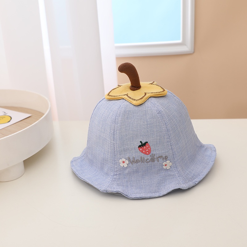 Halomam - Bucket Hat Strawberry ( Topi Bucket Bayi / Topi Bucket Anak Motif )-7