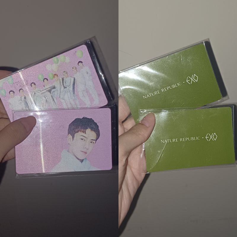 EXO Sehun Nature republic official photocard lenticular