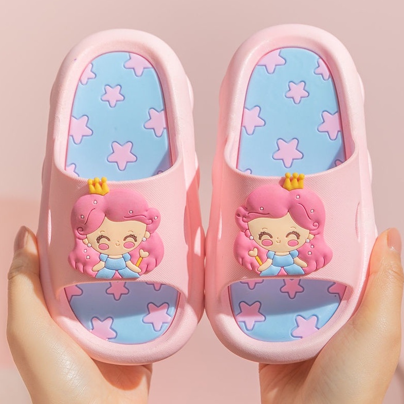 PROMO 12.12 PUNCAK Okaybaby B114 Sandal Slop Anak Laki-laki Perempuan Cewek Motif Karakte Lucu Termurah Sepatu Import Fashion Terbaru Kekinian