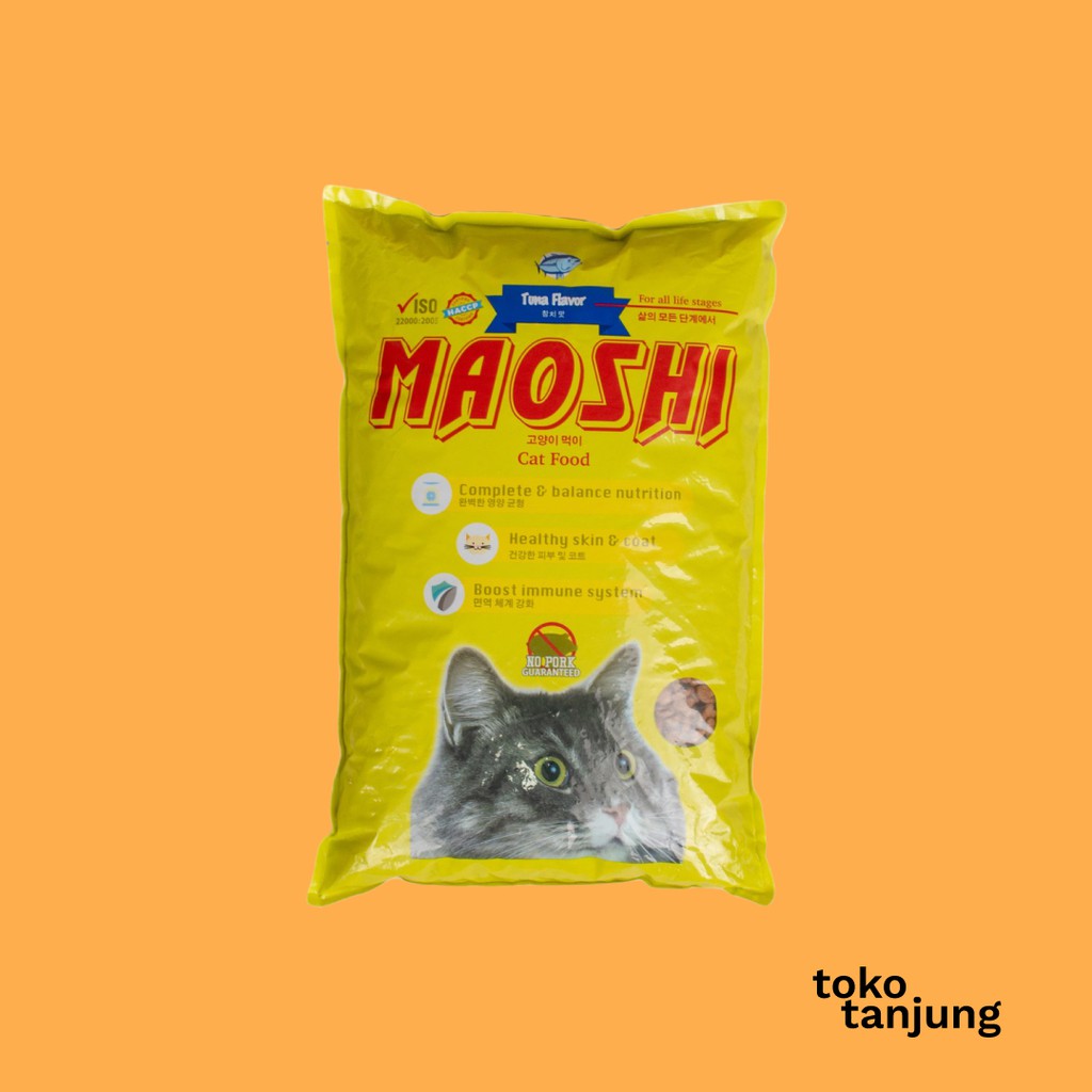 Tokotanjung Maoshi Rasa Ikan Tuna 1 kg / Maoshi Cat Food / Makanan Kucing Maoshi
