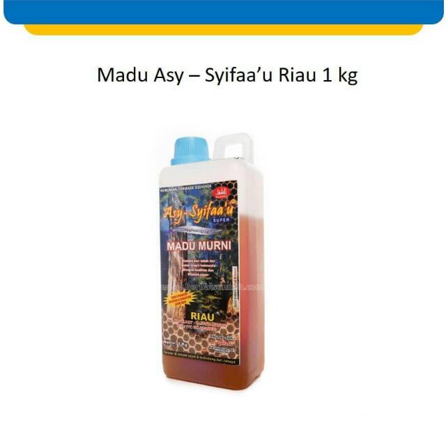 

Madu Asy Syifaau Riau 1kg Madu Hutan Asy-Syifaa'u