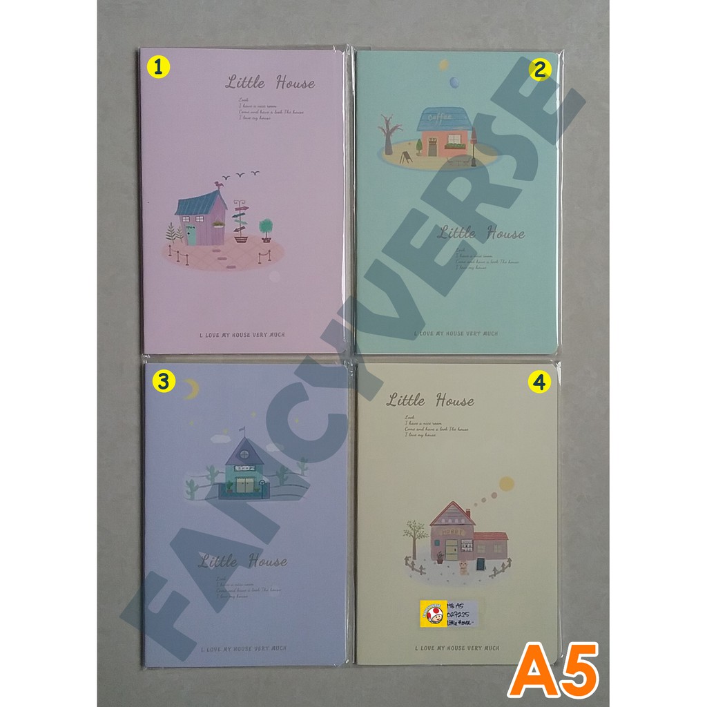 

Notebook A5 Little House 027225 / Agenda Diary Notes Buku Catatan