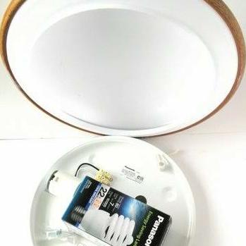 panasonic ceiling led plafon / lampu baret motif kayu Nlp.52604