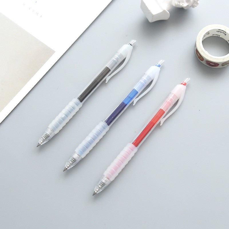 Air cushion anti-fatigue gel pen 0.5mm press blue and black signature pen Gel Pen Pulpen 0.5 mm