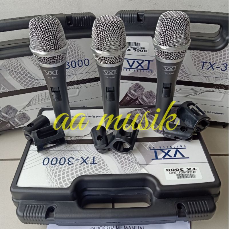 MIC KABEL VXT TX3000 ISI 3 PCS ORIGINAL TX 3000