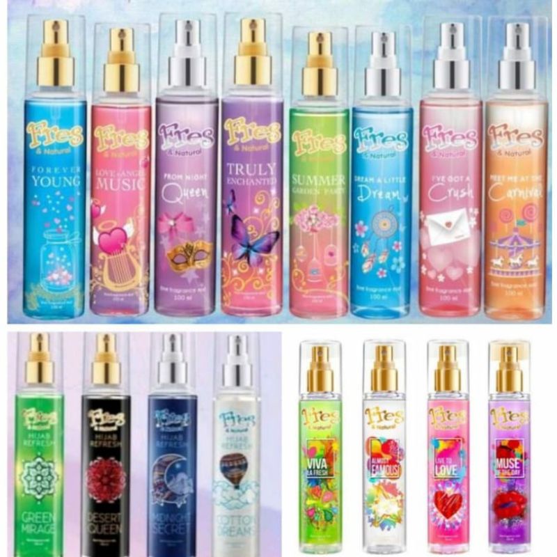 ⭐V.K 88⭐ FRESH And Natural Refresh 100ml BPOM ORIGINAL / Minyak Wangi Fresh Hijab Perfume Parfum | F