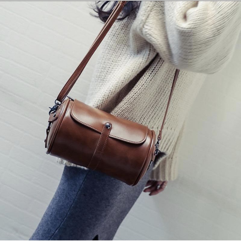 NAOMI - Lauren Shoulder Bag Import - Tas Fashion Wanita - Tas guling - Pillow Bag - Tas Kulit Wanita -  Tas Selempang Kulit Wanita - Tas Wanita - Tas Naomi - Naomi Bag