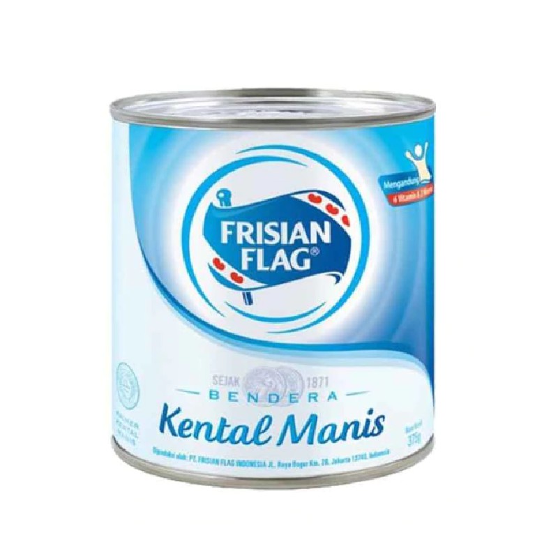 

Frisian Flag Susu Bendera Kental Manis Putih Kemasan Kaleng 370gr