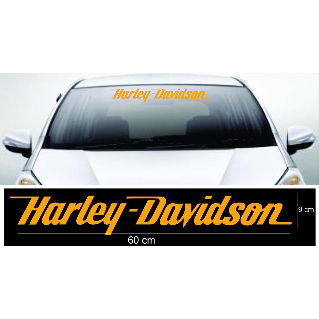 stiker harley davidson kaca mobil