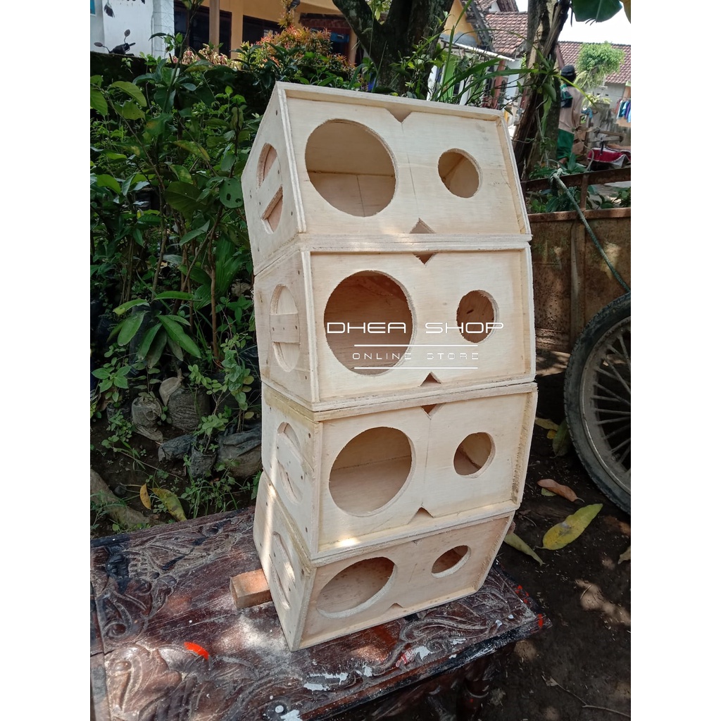 Box Speaker Line Array 4 inch Single Plus Tweeter