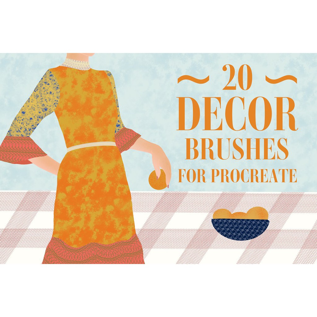 Procreate Brush - 20 Decor Brushes for Procreate