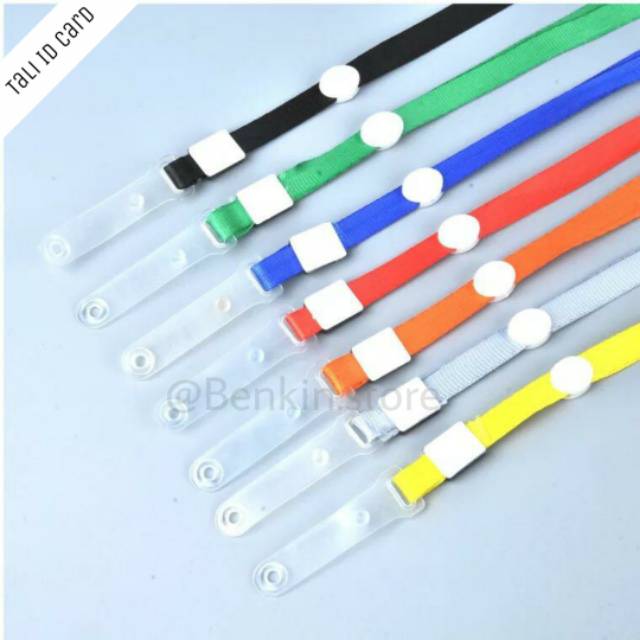

Gantungan ID Card / Tali ID Card / Tali Badge ID Nylon soft PVC Hook