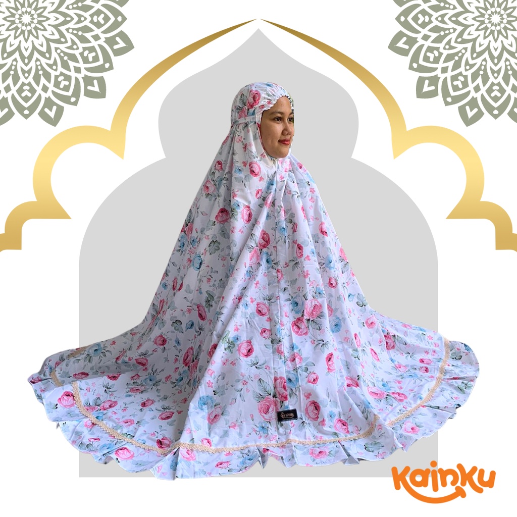 Mukena Dewasa Mukenah katun premium Mukena renda