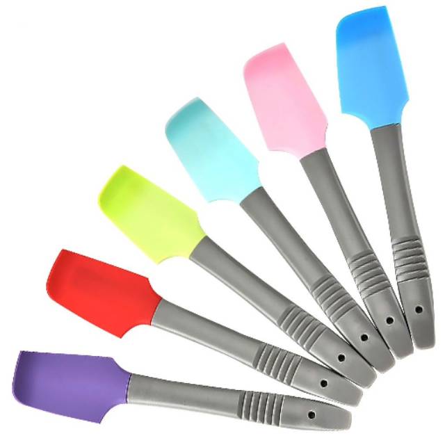 Spatula Mini Silikon Spatula Merah Spatula Ungu Spatula Pink Spatula Hijau Spatula Biru Spatula Mini
