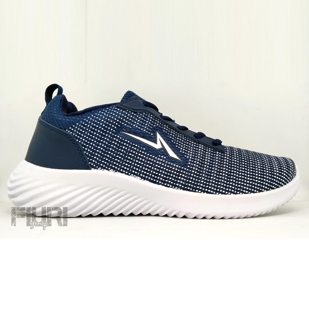 FIURI - Ando Original - XANDER 39-43 Navy - Sepatu Kets Pria - Sepatu Sneakers Pria - Sepatu Olahraga Sport Pria - Sepatu Casual - Sepatu Jogging Lari Fitness Gym Senam Pria - Sepatu Sekolah Bertali SD SMP SMA - Fiuri