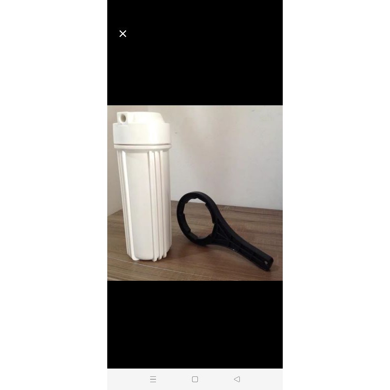 housing filter white 10&quot; 1/4&quot; nanotech