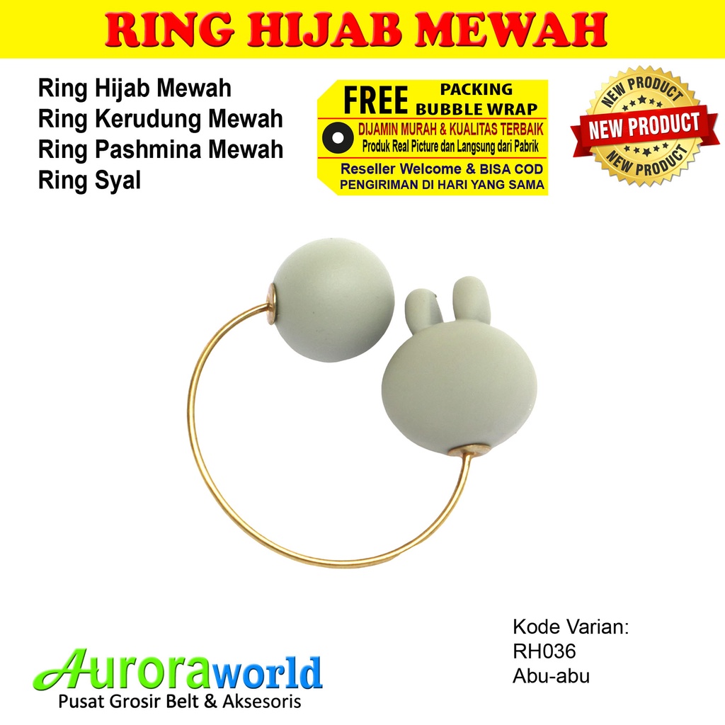 AURORAWORLD Ring kerudung ring hijab ring syal ring jilbab Terbaru bisa COD