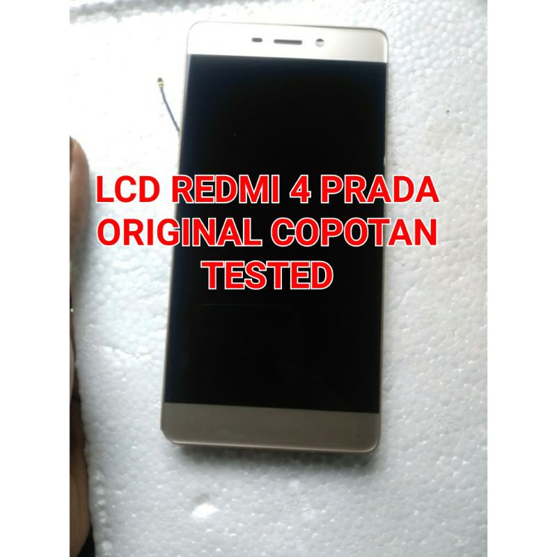 LCD REDMI 4 PRADA ORI COPOTAN MULUS NORMAL