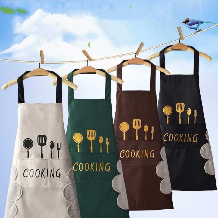 Apron Celemek Dapur Masak Celemek Barista Celemek Anti Air