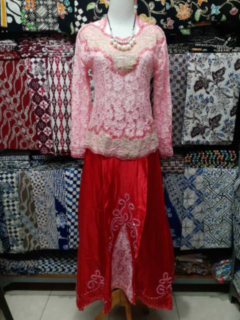 stelan kebaya brokat payet