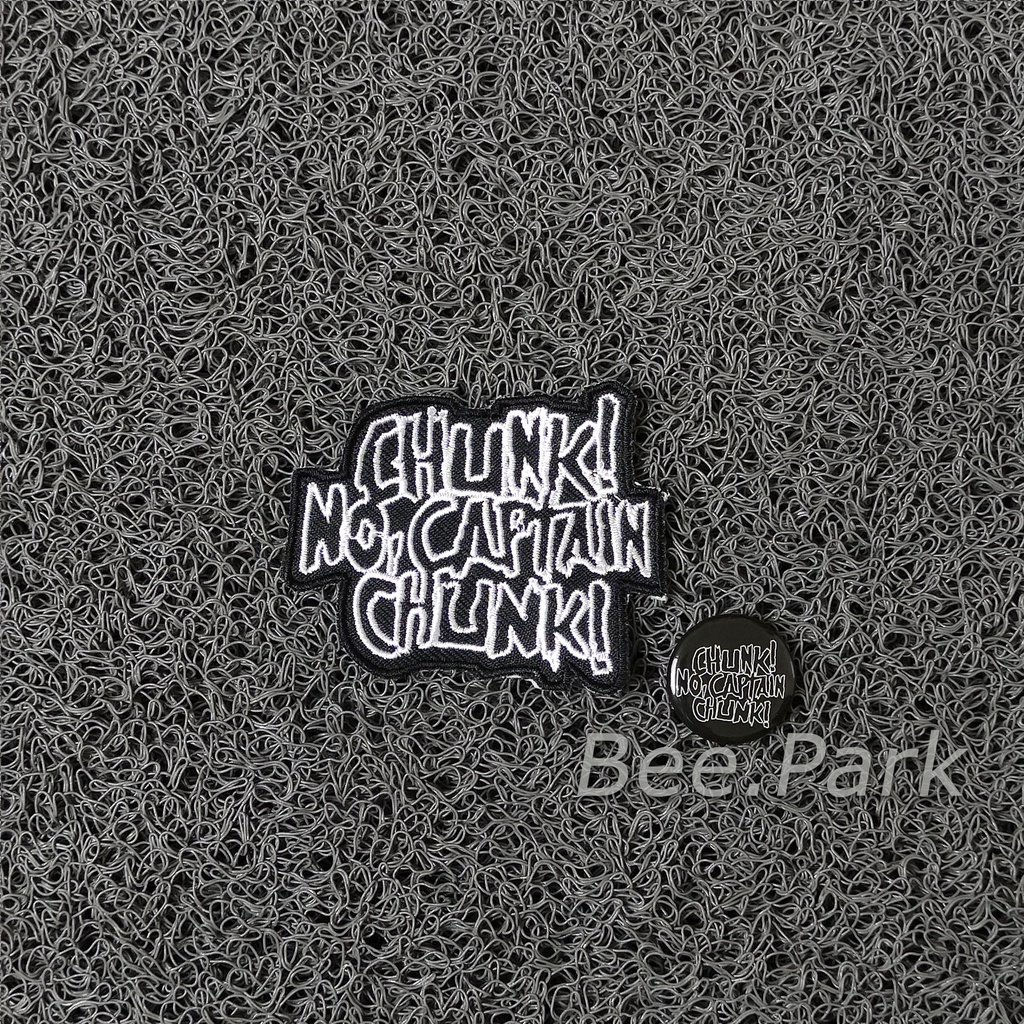 Emblem Patch Bordir chunk no captain chunk satu set