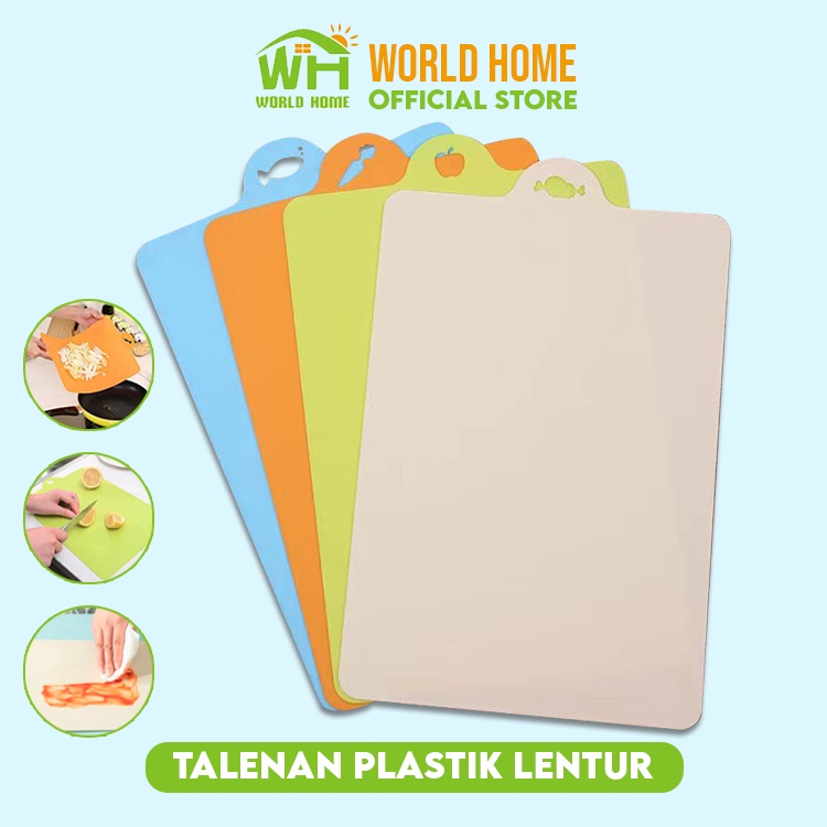 Talenan Plastik Lentur Alas Potong Telenan Chopping Cutting Board / Talenan Plastik Lunak Flexible