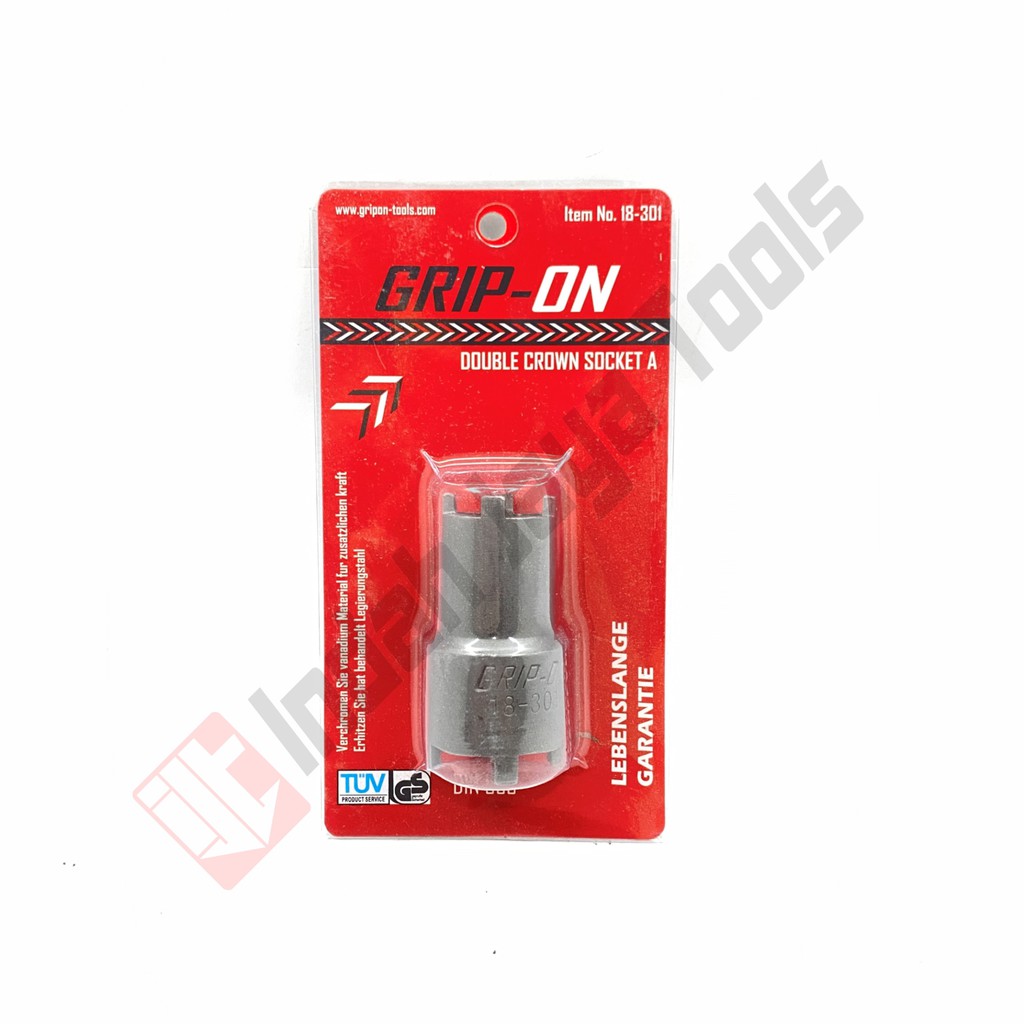 GRIP ON Double Crown Socket - Kunci Mahkota Kunci Kopling Mur Kopling Motor Honda-18-301 TYPE A