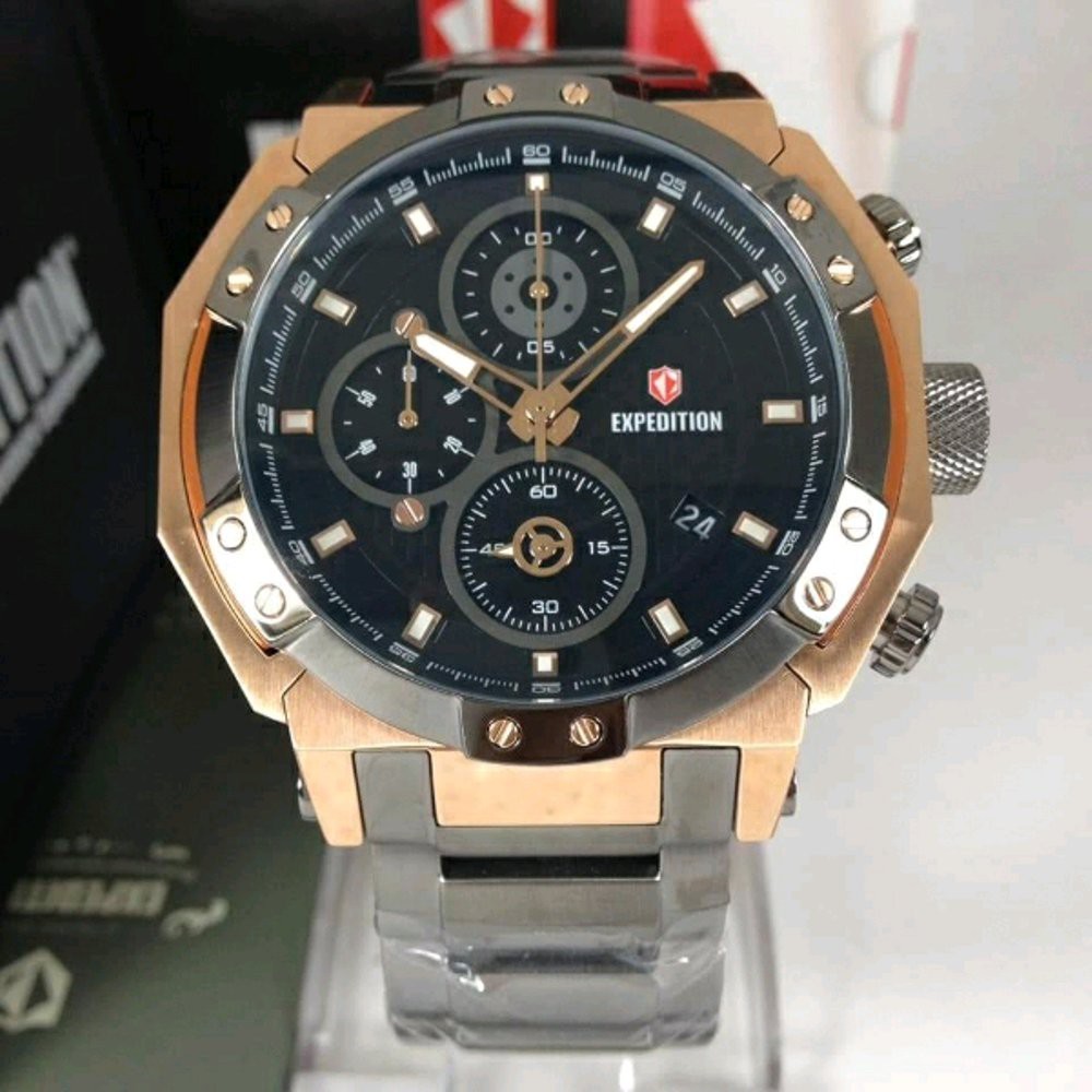 Jam Tangan Pria Expedition expe 6385  50mm xxkair Original