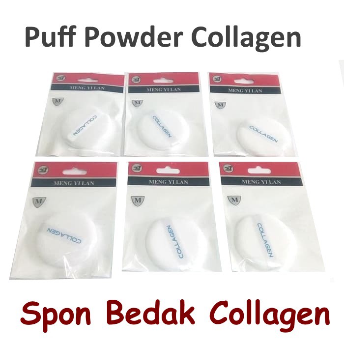 Puff Powder Collagen Spon Bedak Collagen Lembut Dan Halus. Sponge Make Up Collagen