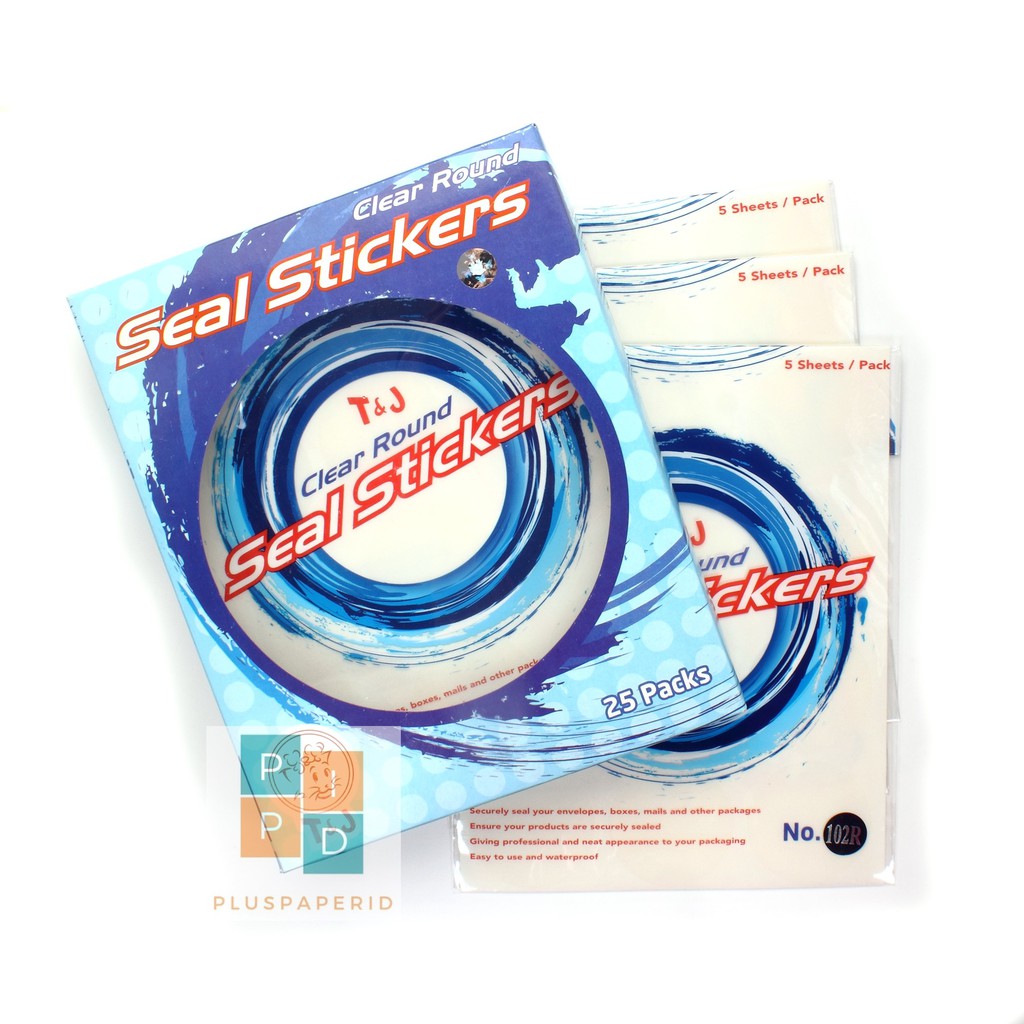 

TOM & JERRY - Sticker Segel Bulat - Bening - Sticker Round Seal - [ PAD ]