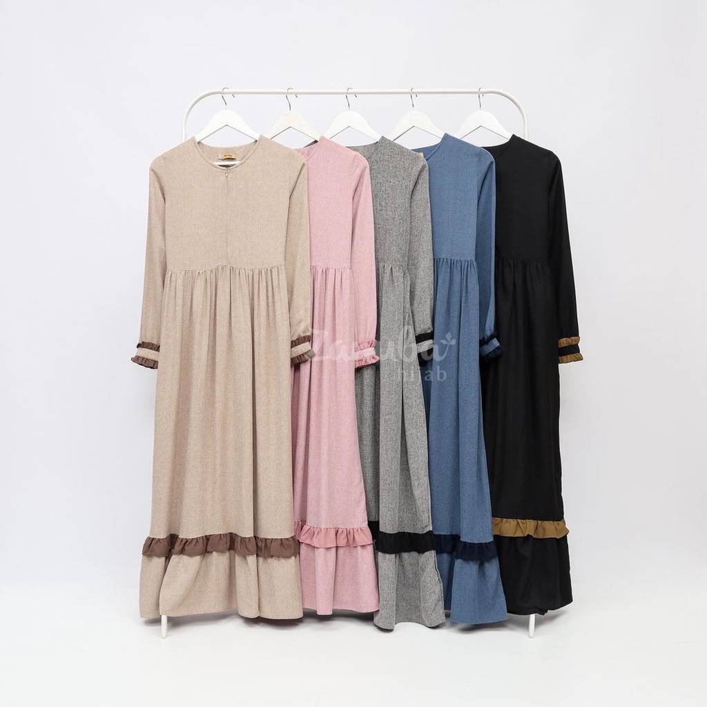 Gamis Set Kombinasi 38 GSK 38 Zanuba Hijab