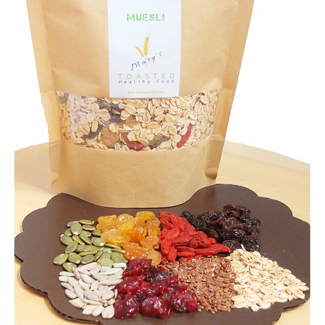 

Jual Healthy Granola Combi A-250Gr (Oat, Raisin, Cranberry, Seeds,Gojibery) Murah