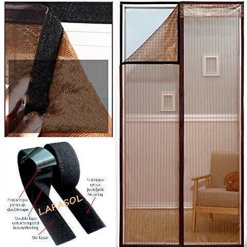 Velcro Tempel untuk Tirai Magnet Anti Nyamuk Kawat Kasa Velcro Tempel untuk Tirai Magnet Anti Nyamuk Kawat Kasa
