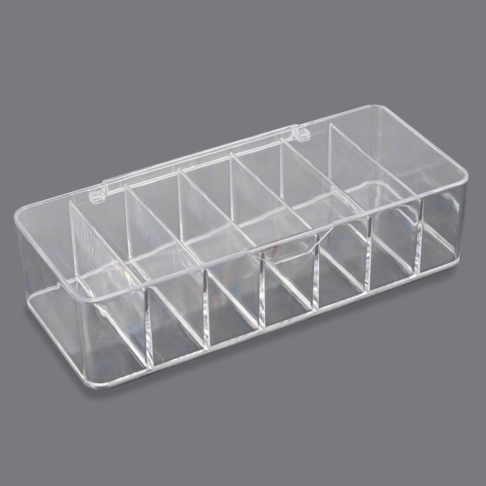 Kotak Kabel Organizer Cable Storage Box 7 Slot with Cover - BN-2046 - White