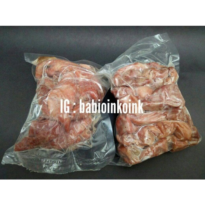 

Daging Asap - Daging Sei Babi Tanpa Lemak - Daging Asap - Kemasan 1/2 Kilo