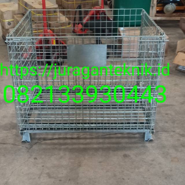 Keranjang Besi Lipat // Pallet Mesh Stocky 3