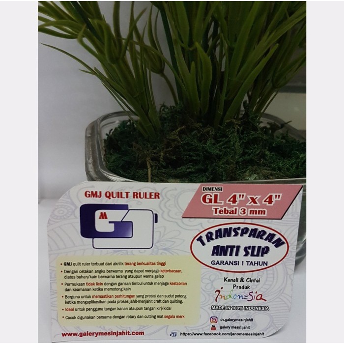 

Lucu Penggaris Carft Dan Quilting 4X4 Inchi - Gmj Hemat