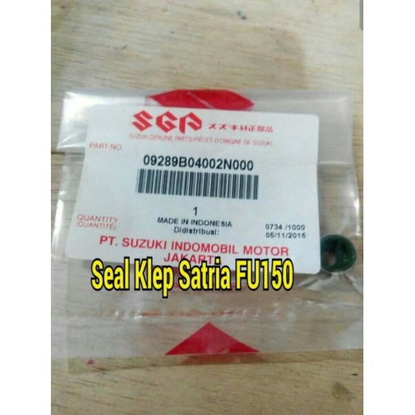 SEAL KLEP SUZUKI SATRIA FU150 GSX R GSX S 150 ORIGINAL SGP (harga satuan)