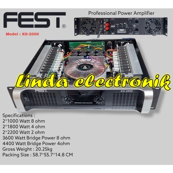 power amlifier FEST XO 2000 fest xo2000 original