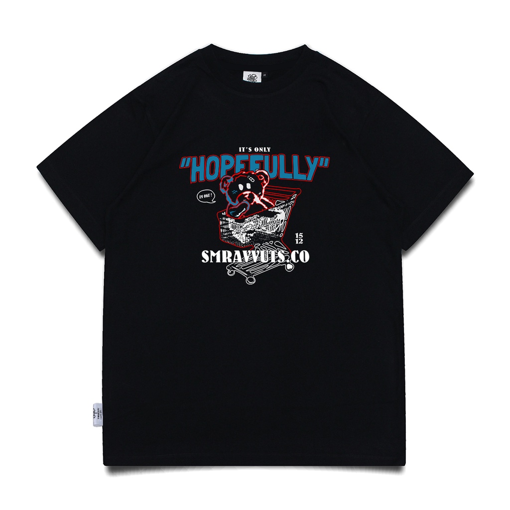 Smravvuts Tshirt | Hopefully | Bear Series | Hitam