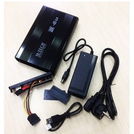 M-TECH Casing HDD 3.5&quot; SATA USB 2.0 External Case / Casing HDD 3.5 SATA 3,5 HDD EXTERNAL CASE