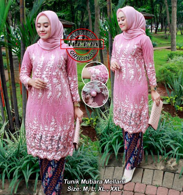 Set tulle mutiara mellani &amp; rok plisket