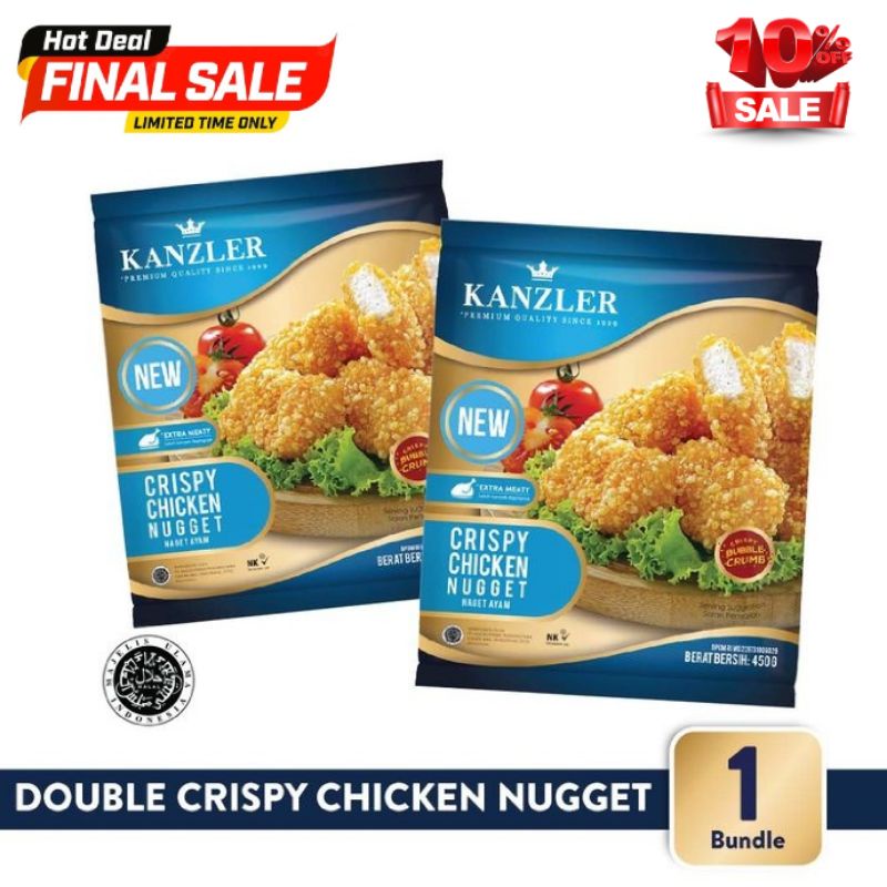 

Kanzler Crispy Chicken Nugget 450gr Nugget Crispy Kanzler