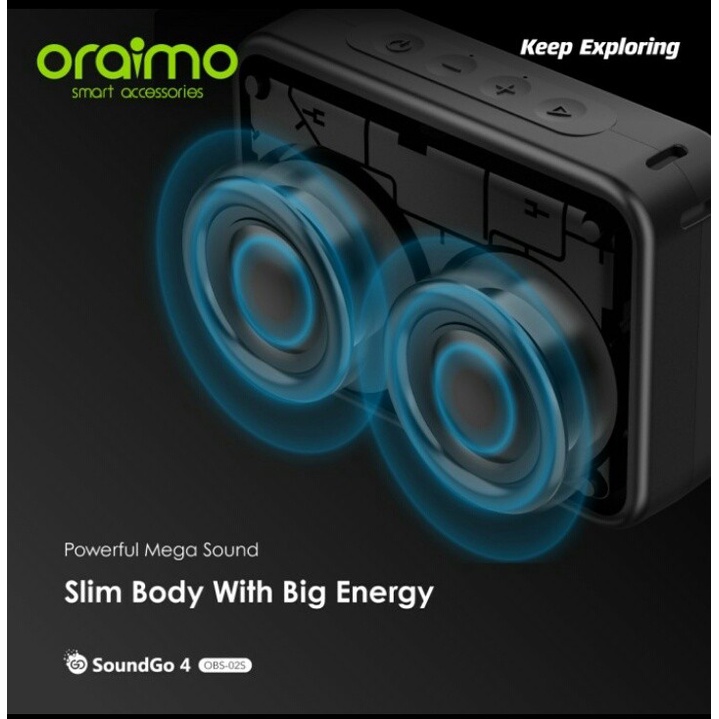 Oraimo SoundGo 4 Ultra-Portable Wireless Bluetooth Speaker OBS-02S