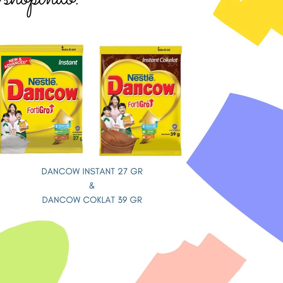 

DANCOW INSTANT FORTIGRO PUTIH 27 GR / COKLAT 39 GR RENCENG (ISI 10 SACHET) ♪➽ Terkini@