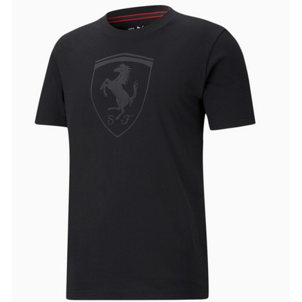 Kaos Puma Ferrari Race Big Shield Tee tonal Puma Black ORIGINAL BNWT