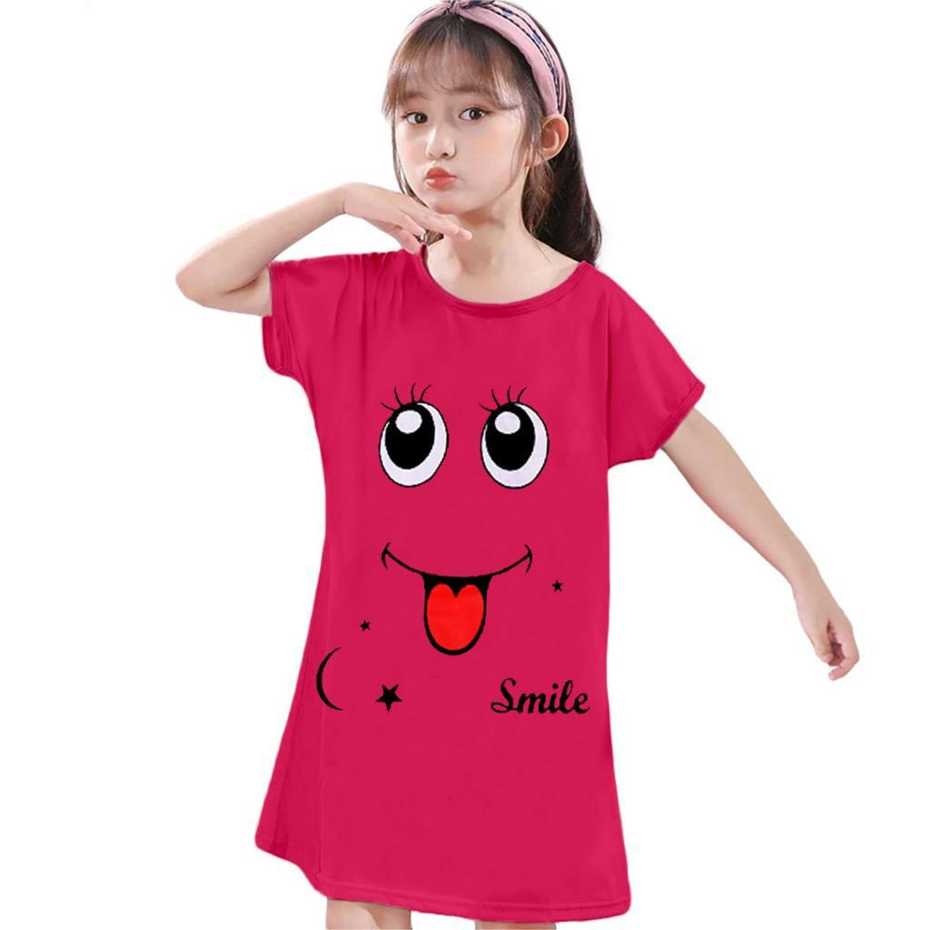 DASTER Anak Motif SMILE Dress 1-12 Tahun