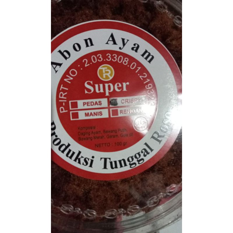 

Abon ayam tunggal rasa ORIGINAL